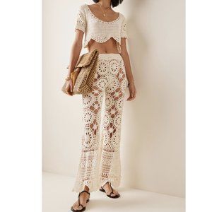 Akoia Swim Crocheted Cotton Pants & Top
